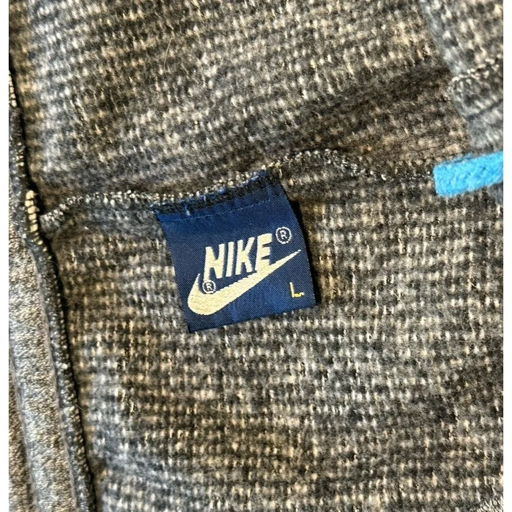 Rare Vintage NIKE Swoosh Thermal‎ Joggers Sweatpants 90s Large Circle Swoosh